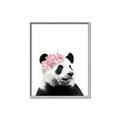 Picture of Flower Crown Panda _GroupedProduct_Rectangle_Portrait_Mini_ _GroupedProduct_Rectangle_Portrait_Canvas_Framed_