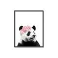 Picture of Flower Crown Panda _GroupedProduct_Rectangle_Portrait_Mini_ _GroupedProduct_Rectangle_Portrait_Canvas_Framed_