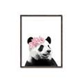 Picture of Flower Crown Panda _GroupedProduct_Rectangle_Portrait_Mini_ _GroupedProduct_Rectangle_Portrait_Canvas_Framed_
