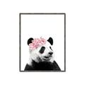Picture of Flower Crown Panda _GroupedProduct_Rectangle_Portrait_Mini_ _GroupedProduct_Rectangle_Portrait_Canvas_Framed_