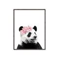 Picture of Flower Crown Panda _GroupedProduct_Rectangle_Portrait_Mini_ _GroupedProduct_Rectangle_Portrait_Canvas_Framed_