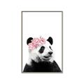 Picture of Flower Crown Panda _GroupedProduct_Rectangle_Portrait_Mini_ _GroupedProduct_Rectangle_Portrait_Canvas_Framed_