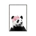 Picture of Flower Crown Panda _GroupedProduct_Rectangle_Portrait_Mini_ _GroupedProduct_Rectangle_Portrait_Canvas_Framed_