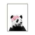 Picture of Flower Crown Panda _GroupedProduct_Rectangle_Portrait_Mini_ _GroupedProduct_Rectangle_Portrait_Canvas_Framed_