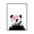 Picture of Flower Crown Panda _GroupedProduct_Rectangle_Portrait_Mini_ _GroupedProduct_Rectangle_Portrait_Canvas_Framed_