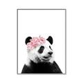 Picture of Flower Crown Panda _GroupedProduct_Rectangle_Portrait_Mini_ _GroupedProduct_Rectangle_Portrait_Canvas_Framed_