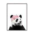Picture of Flower Crown Panda _GroupedProduct_Rectangle_Portrait_Mini_ _GroupedProduct_Rectangle_Portrait_Canvas_Framed_