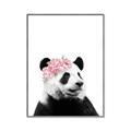 Picture of Flower Crown Panda _GroupedProduct_Rectangle_Portrait_Mini_ _GroupedProduct_Rectangle_Portrait_Canvas_Framed_