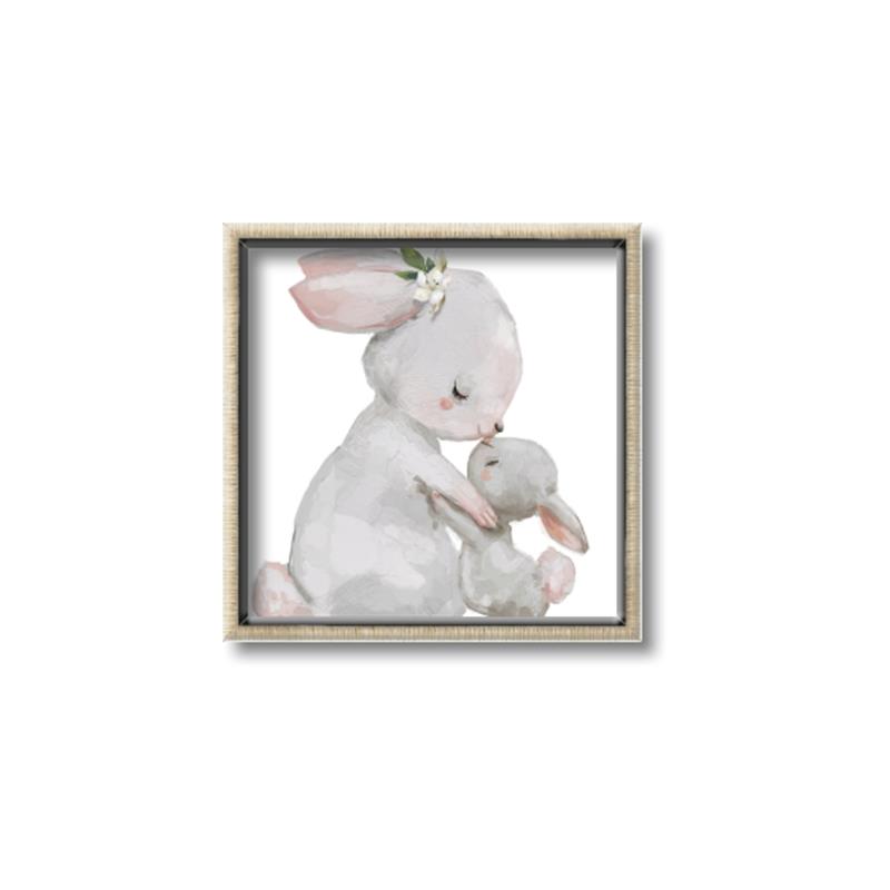 Picture of Baby Bunnies _GroupedProduct_Square_Mini_ _GroupedProduct_Square_Canvas_Framed_