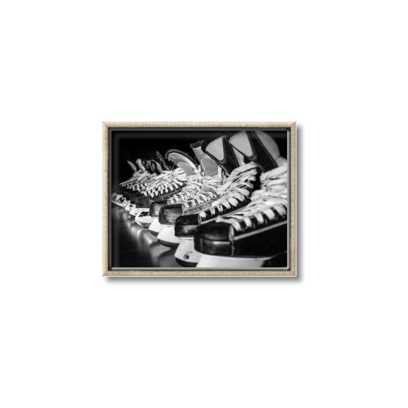 Picture of Pairs of Hockey Skates _GroupedProduct_Rectangle_Landscape_Mini_ _GroupedProduct_Rectangle_Landscape_Canvas_Framed_