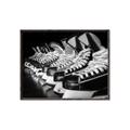 Picture of Pairs of Hockey Skates _GroupedProduct_Rectangle_Landscape_Mini_ _GroupedProduct_Rectangle_Landscape_Canvas_Framed_
