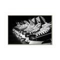 Picture of Pairs of Hockey Skates _GroupedProduct_Rectangle_Landscape_Mini_ _GroupedProduct_Rectangle_Landscape_Canvas_Framed_