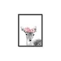 Picture of Flower Crown Deer _GroupedProduct_Rectangle_Portrait_Mini_ _GroupedProduct_Rectangle_Portrait_Canvas_Framed_
