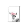 Picture of Flower Crown Deer _GroupedProduct_Rectangle_Portrait_Mini_ _GroupedProduct_Rectangle_Portrait_Canvas_Framed_