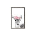 Picture of Flower Crown Deer _GroupedProduct_Rectangle_Portrait_Mini_ _GroupedProduct_Rectangle_Portrait_Canvas_Framed_