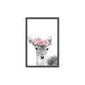 Picture of Flower Crown Deer _GroupedProduct_Rectangle_Portrait_Mini_ _GroupedProduct_Rectangle_Portrait_Canvas_Framed_