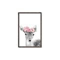 Picture of Flower Crown Deer _GroupedProduct_Rectangle_Portrait_Mini_ _GroupedProduct_Rectangle_Portrait_Canvas_Framed_