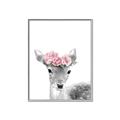 Picture of Flower Crown Deer _GroupedProduct_Rectangle_Portrait_Mini_ _GroupedProduct_Rectangle_Portrait_Canvas_Framed_