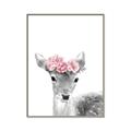 Picture of Flower Crown Deer _GroupedProduct_Rectangle_Portrait_Mini_ _GroupedProduct_Rectangle_Portrait_Canvas_Framed_