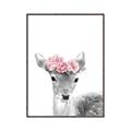Picture of Flower Crown Deer _GroupedProduct_Rectangle_Portrait_Mini_ _GroupedProduct_Rectangle_Portrait_Canvas_Framed_