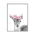 Picture of Flower Crown Deer _GroupedProduct_Rectangle_Portrait_Mini_ _GroupedProduct_Rectangle_Portrait_Canvas_Framed_