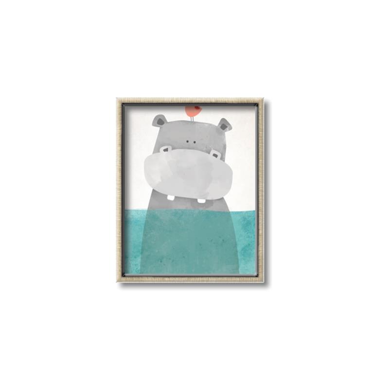 Picture of Water Hippo _GroupedProduct_Rectangle_Portrait_Mini_ _GroupedProduct_Rectangle_Portrait_Canvas_Framed_