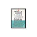 Picture of Water Hippo _GroupedProduct_Rectangle_Portrait_Mini_ _GroupedProduct_Rectangle_Portrait_Canvas_Framed_