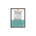 Picture of Water Hippo _GroupedProduct_Rectangle_Portrait_Mini_ _GroupedProduct_Rectangle_Portrait_Canvas_Framed_
