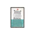 Picture of Water Hippo _GroupedProduct_Rectangle_Portrait_Mini_ _GroupedProduct_Rectangle_Portrait_Canvas_Framed_