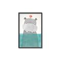 Picture of Water Hippo _GroupedProduct_Rectangle_Portrait_Mini_ _GroupedProduct_Rectangle_Portrait_Canvas_Framed_