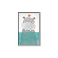 Picture of Water Hippo _GroupedProduct_Rectangle_Portrait_Mini_ _GroupedProduct_Rectangle_Portrait_Canvas_Framed_