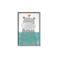Picture of Water Hippo _GroupedProduct_Rectangle_Portrait_Mini_ _GroupedProduct_Rectangle_Portrait_Canvas_Framed_