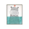 Picture of Water Hippo _GroupedProduct_Rectangle_Portrait_Mini_ _GroupedProduct_Rectangle_Portrait_Canvas_Framed_