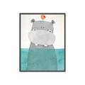 Picture of Water Hippo _GroupedProduct_Rectangle_Portrait_Mini_ _GroupedProduct_Rectangle_Portrait_Canvas_Framed_