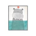 Picture of Water Hippo _GroupedProduct_Rectangle_Portrait_Mini_ _GroupedProduct_Rectangle_Portrait_Canvas_Framed_