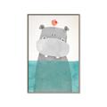 Picture of Water Hippo _GroupedProduct_Rectangle_Portrait_Mini_ _GroupedProduct_Rectangle_Portrait_Canvas_Framed_