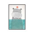 Picture of Water Hippo _GroupedProduct_Rectangle_Portrait_Mini_ _GroupedProduct_Rectangle_Portrait_Canvas_Framed_
