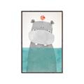 Picture of Water Hippo _GroupedProduct_Rectangle_Portrait_Mini_ _GroupedProduct_Rectangle_Portrait_Canvas_Framed_