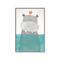 Picture of Water Hippo _GroupedProduct_Rectangle_Portrait_Mini_ _GroupedProduct_Rectangle_Portrait_Canvas_Framed_
