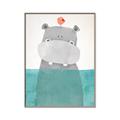 Picture of Water Hippo _GroupedProduct_Rectangle_Portrait_Mini_ _GroupedProduct_Rectangle_Portrait_Canvas_Framed_