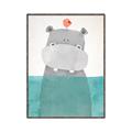 Picture of Water Hippo _GroupedProduct_Rectangle_Portrait_Mini_ _GroupedProduct_Rectangle_Portrait_Canvas_Framed_
