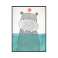 Picture of Water Hippo _GroupedProduct_Rectangle_Portrait_Mini_ _GroupedProduct_Rectangle_Portrait_Canvas_Framed_