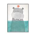 Picture of Water Hippo _GroupedProduct_Rectangle_Portrait_Mini_ _GroupedProduct_Rectangle_Portrait_Canvas_Framed_