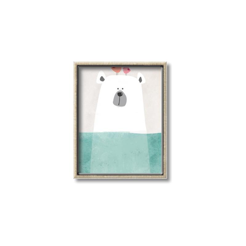 Picture of Water Polar Bear _GroupedProduct_Rectangle_Portrait_Mini_ _GroupedProduct_Rectangle_Portrait_Canvas_Framed_