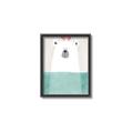 Picture of Water Polar Bear _GroupedProduct_Rectangle_Portrait_Mini_ _GroupedProduct_Rectangle_Portrait_Canvas_Framed_