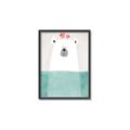 Picture of Water Polar Bear _GroupedProduct_Rectangle_Portrait_Mini_ _GroupedProduct_Rectangle_Portrait_Canvas_Framed_
