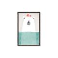 Picture of Water Polar Bear _GroupedProduct_Rectangle_Portrait_Mini_ _GroupedProduct_Rectangle_Portrait_Canvas_Framed_