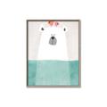 Picture of Water Polar Bear _GroupedProduct_Rectangle_Portrait_Mini_ _GroupedProduct_Rectangle_Portrait_Canvas_Framed_
