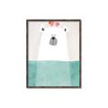Picture of Water Polar Bear _GroupedProduct_Rectangle_Portrait_Mini_ _GroupedProduct_Rectangle_Portrait_Canvas_Framed_