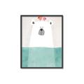 Picture of Water Polar Bear _GroupedProduct_Rectangle_Portrait_Mini_ _GroupedProduct_Rectangle_Portrait_Canvas_Framed_